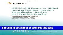 PDF ICD-10-CM Expert for Skilled Nursing Facilities, Inpatient Rehabilitation Services, and