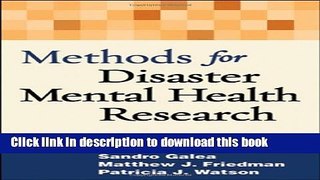 Download Methods for Disaster Mental Health Research [PDF] Online