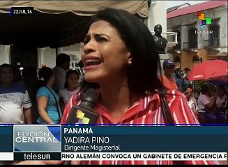 Panamá: se rompe mesa de diálogo entre gob. y maestros en paro