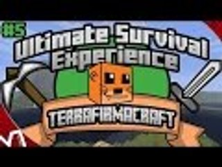 Minecraft TerraFirmaCraft - Building the Forge and House - Part 5
