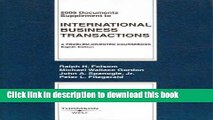 Read Documents Supplement to International Business Transactions 2005: A Problem-Oriented