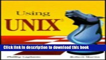 Download Using UNIX  PDF Online