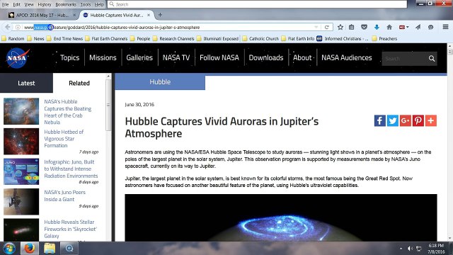 NASA gets caught faking Jupiter - Flat Earth