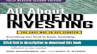 Download Books All About Dividend Investing, Second Edition (All About Series) PDF Free