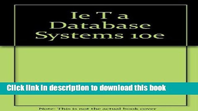 Download Database Systems: Design, Implementation, and Management PDF Free