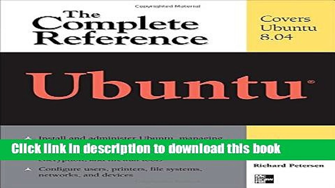 Read Ubuntu: The Complete Reference  Ebook Free