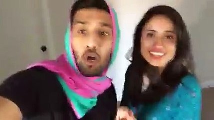 Girls actions during selfie