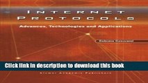 Download Internet Protocols: Advances, Technologies and Applications  Ebook Free