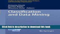 Read Classification and Data Mining (Studies in Classification, Data Analysis, and Knowledge