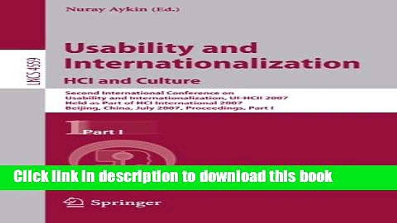 Read Usability and Internationalization. HCI and Culture: Second International Conference on