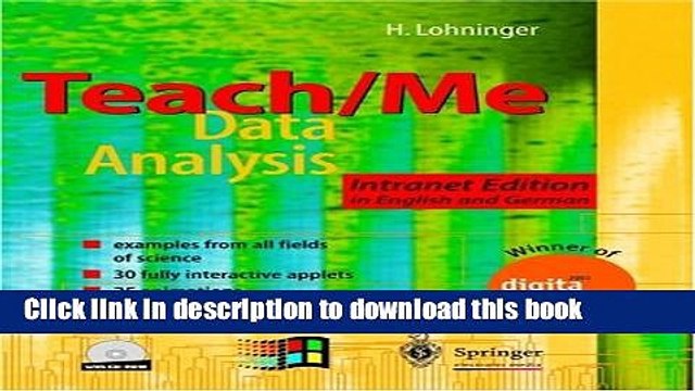 Read Teach/Me - Data Analysis: Intranet Edition in English and German (English and German