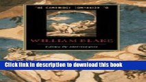 [Download] The Cambridge Companion to William Blake (Cambridge Companions to Literature) [Read]