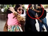 Aishwarya Rai's Bodyguard INSULTS & Misbehaves With Reporter At Airport