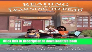 Read Books Reading and Learning to Read (8th Edition) ebook textbooks