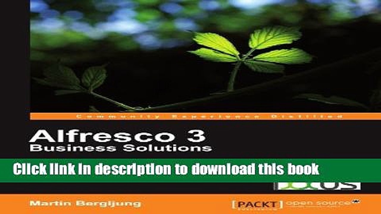 Download Alfresco 3 Business Solutions  PDF Online
