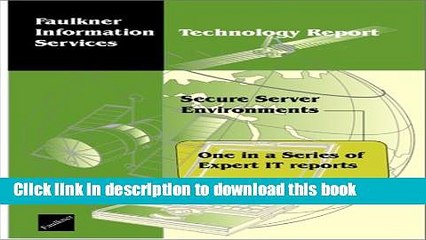 Read Secure Server Environments  Ebook Free