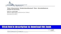 Read Tax Havens: International Tax Avoidance and Evasion  Ebook Free