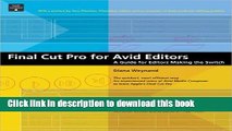 [PDF]  Final Cut Pro for Avid Editors: A Guide for Editors Making the Switch by Diana Weynand