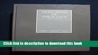 Read Books Principles of Insurance E-Book Free