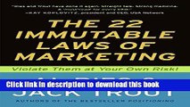 Read Books The 22 Immutable Laws of Marketing:  Violate Them at Your Own Risk! ebook textbooks