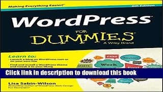 Read WordPress For Dummies PDF Online