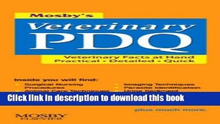 PDF Mosby s Veterinary PDQ  EBook