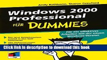 Read Windows 2000 Professional fÃ¼r Dummies (German Edition)  Ebook Free