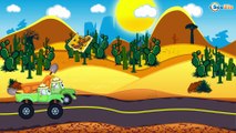 Emergency Vehicles Cartoon - Police Cars with Racing Cars. City Racing! Cartoons for children