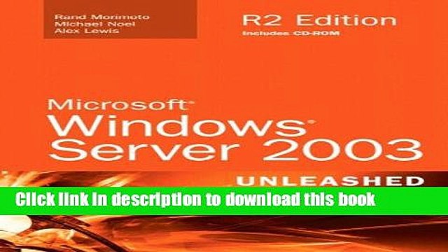 Read Microsoft Windows Server 2003 Unleashed (R2 Edition) Ebook Free