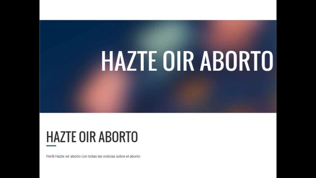 Hazte oir aborto