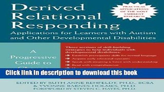 Read Books Derived Relational Responding Applications for Learners with Autism and Other