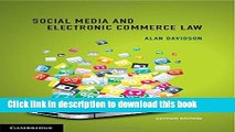 Read Social Media and Electronic Commerce Law Ebook Free