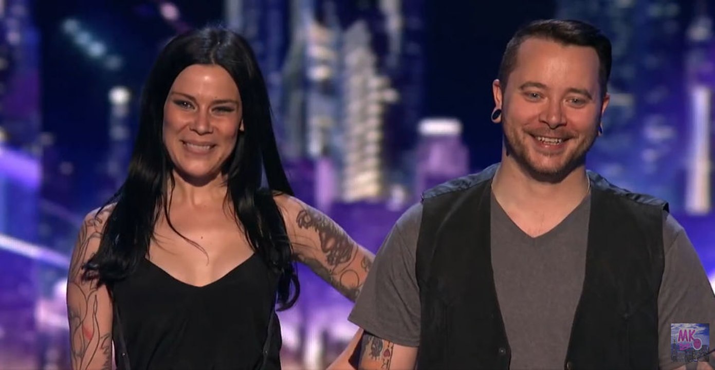 Ryan Stock & AmberLynn Danger Act Swallows an Active Drill America's Got Talent 2016