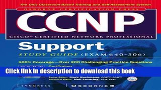 [PDF]  CCNP Cisco Support Study Guide (Exam 640-506) [With CDROM]  [Read] Full Ebook