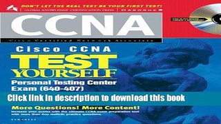 [PDF]  Cisco CCNA Test Yourself Personal Testing Center  [Download] Full Ebook