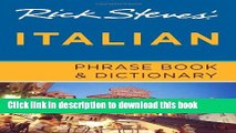 Read Books Rick Steves  Italian Phrase Book   Dictionary PDF Free