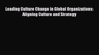 FREE PDF Leading Culture Change in Global Organizations: Aligning Culture and Strategy# READ