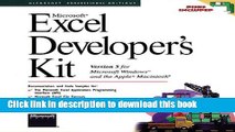 [PDF]  Microsoft Excel Developer s Kit: Version 5 for Microsoft Windows and the Apple Macintosh