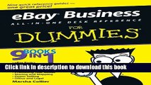 Read eBay Business All-in-One Desk Reference For Dummies (For Dummies (Computers)) Ebook Free