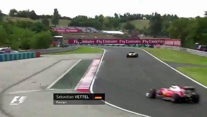 Vettel during FP1 - Hungarian GP 2016