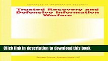 Download Trusted Recovery and Defensive Information Warfare Ebook Free