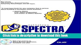 Read Allaire Spectra e-Business Construction Kit Ebook Free