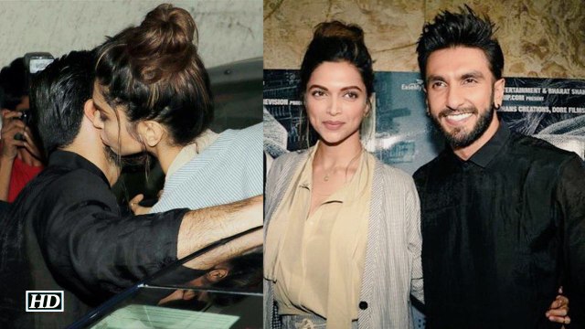 Deepika Padukone Ranveer Singh attend Madaari Screening