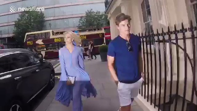 Pixie Lott departs Haymarket Hotel in London