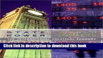 Read Books State Power and World Markets: The International Political Economy ebook textbooks