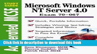 Read Windows Nt 4.0 Server: Exam 70 - 067 (Accelerated Mcse Study Guide) by Kinnaman, Dave,