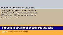 Read Book Population and Development in Poor Countries: Selected Essays ebook textbooks