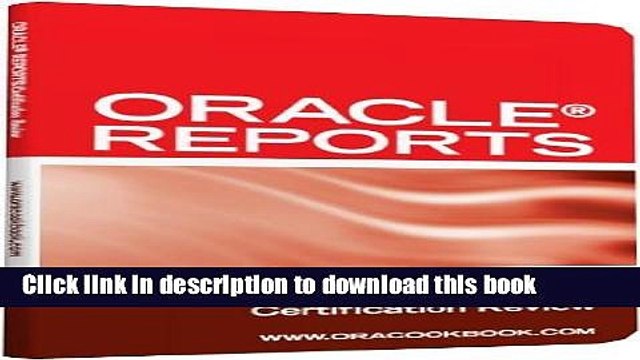 Read Oracle Reports Interview Questions, Answers, and Explanations: Oracle Reports Certification