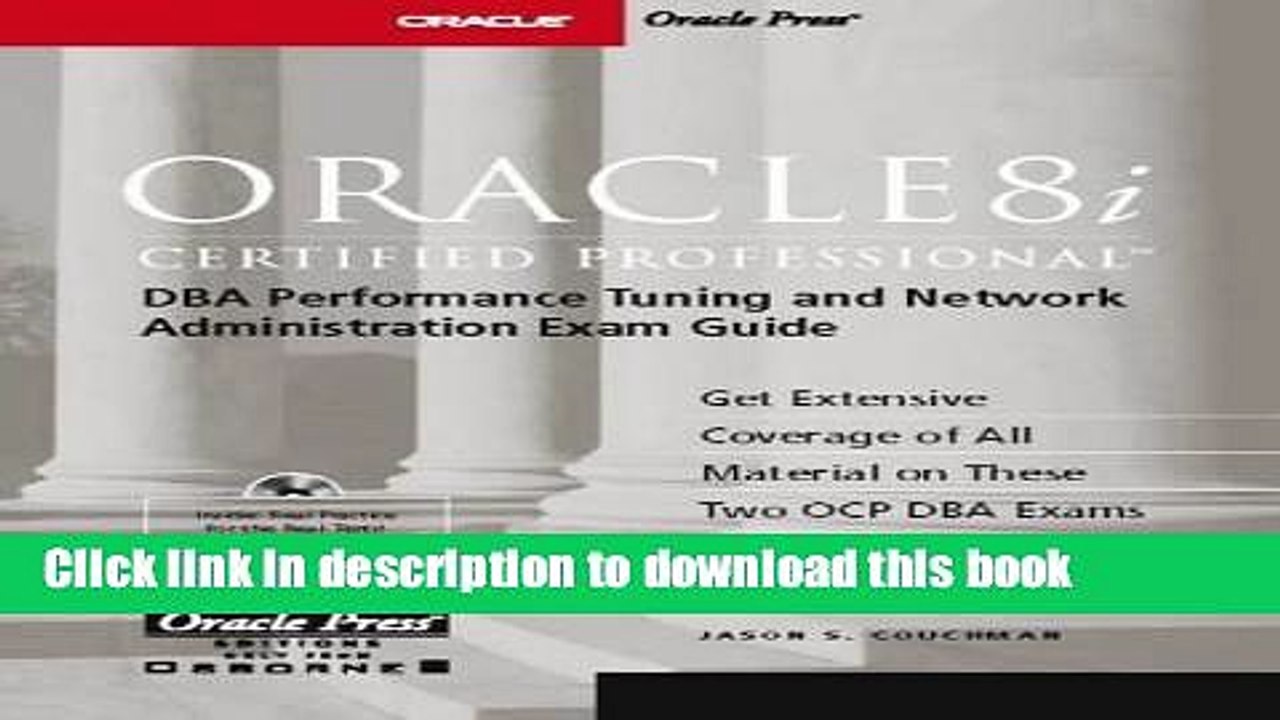 Read Oracle8I Certified Professional Dba Performance Tuning   Network Administration Exam Guide