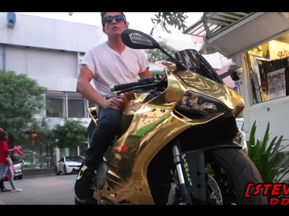 Gold D!gger Prank - Golden Motorcycle Edition - Funny Pranks 2016